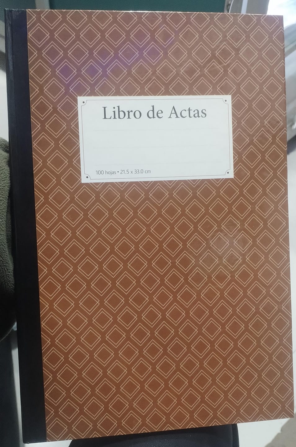 libro de actas de 100 hojas