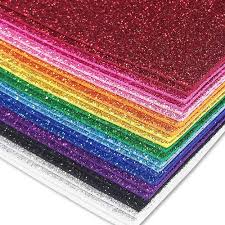 goma eva con brillo pliego