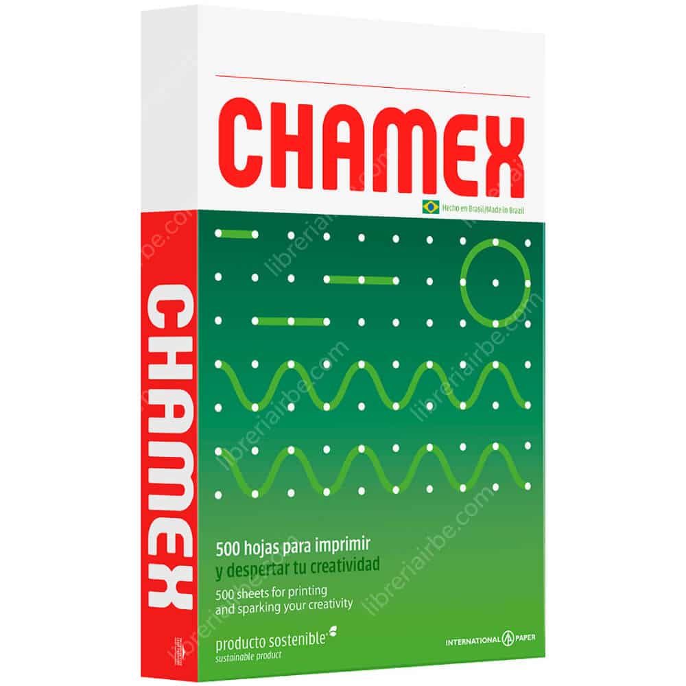 papel bond oficio blanco 75 gr. Chamex