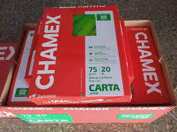 papel bond carta blanco 75 gr. Chamex