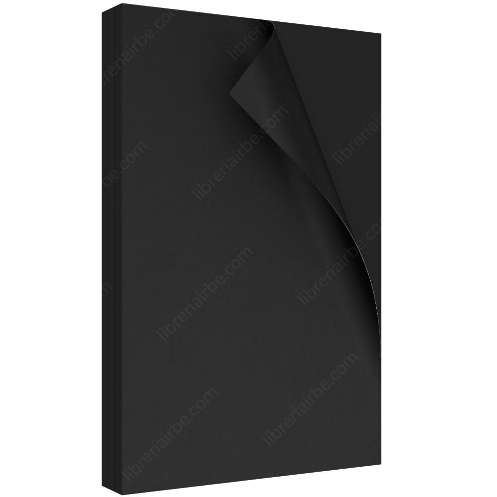cartulina pliego negro 100 uni